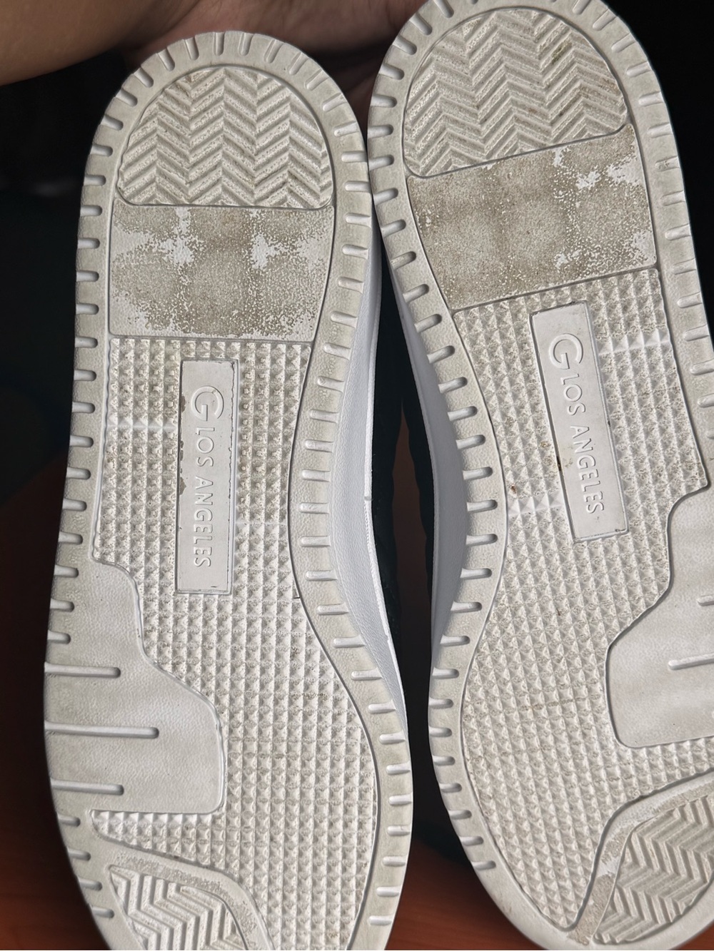 GBG Los Angeles Black Quilted Low-Top Sneakers with White Soles and Gold Accents - Picture 9 of 11